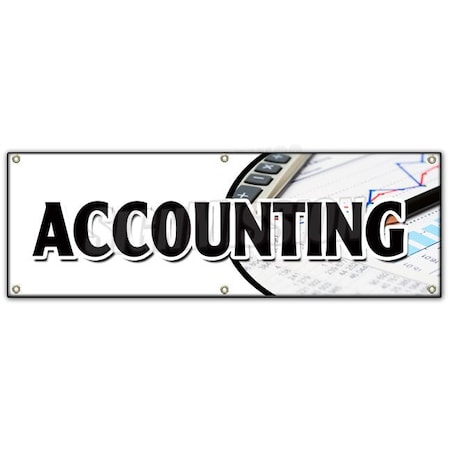 Signmission ACCOUNTING BANNER SIGN tax return preparation cpa refund accountant B-72 Accounting